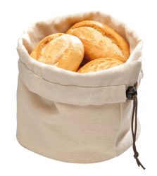 Brottasche mit Wärmekissen D19cm H23cm, beige