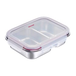 Lunch Box Edelstahl geteilt 450+280 ml