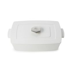 RVL 2 Platte mit Deckel 30cm, Satin-weiss