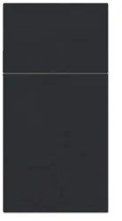 Bestecktasche 50x Unicolor schwarz, 39x40cm