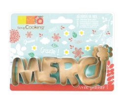 Ausstechform Wort Merci 14.5x6cm