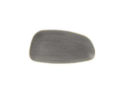 Churchill Chefs Geo Platte Stonecast Peppercorn; 15.5x30 cm (LxB); grau/braun; rechteckig; 12 Stück / Pack
