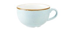 Churchill Cappuccino Tasse Stonecast Duck Egg; 340 ml, 11x6.5 cm (ØxH); hellblau/braun; rund; 12 Stück / Pack