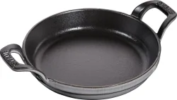 Auflaufform 16cm, rund, Graphit-Grau, Gusseisen