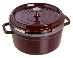 Cocotte mit Dämpfeinsatz 26cm, rund, Grenadine, Gusseisen