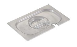 GN Deckel 1/4 Polycarbonat mit Löffelausparung transparent
