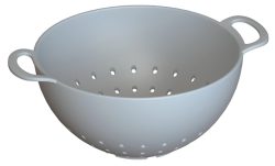 Salatsieb Biopolymer 24cm silver