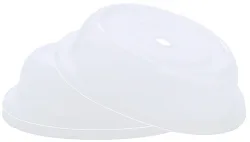 Tellerglocke transparent-weiss, Teller Ø 28,3cm, H:6cm