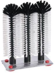 Gläserspülbürste D: 7cm H: 24/24/24cm, Platte aus alu