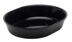 Ovale Schüssel GN1/2 32.5x26.5x6.5cm schwarz