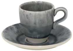 Handgefertigter Espressotasse „Madeira“ mit Untersetzer Costa Nova