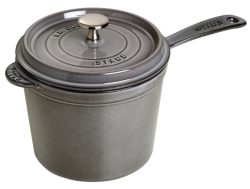 Saucenpfanne m. Deckel grau 2.8 lt., 18cm