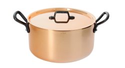 INOCUIVRE Bratentopf Kupfer/Edelst. D:20cm Deckel