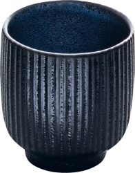Playground Obertasse Nara Relief; 100 ml, 7x6.6 cm (ØxH); schwarz; 6 Stück / Pack
