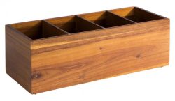 APS Holzbox WOODY; 36x14x12.5 cm (LxBxH); braun; rechteckig