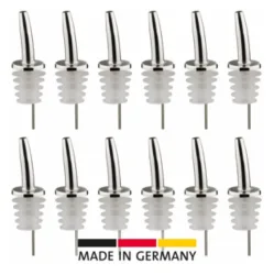 Display mit 12 Stk. Ausgiesser Inox Gastro