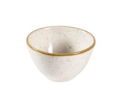 Churchill Dip Schale Stonecast Barley White; 110 ml, 8.5 cm (Ø); weiss/braun; rund; 12 Stück / Pack