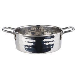 Serviertöpfchen 0.55l D13.5cm, H5cm, gehämmert