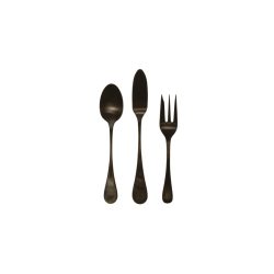 Antigo Aperó Besteckset 3tlg D10.3cm H5cm schwarz matt