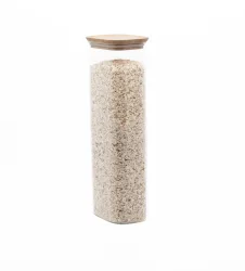 Vorratsglas mit Bambusdeckel 2.6l 12.5x8.5x35.5cm