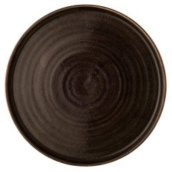 Stonecast Patina Iron Black Walled Teller 26cm, H2cm