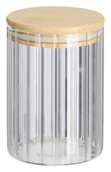 Zeller Vorratsglas mit Rillen 610ml