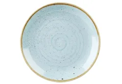 Churchill Teller flach Stonecast Duck Egg Coupe; 32.4 cm (Ø); hellblau/braun; rund; 6 Stück / Pack