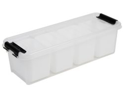 Tragbox m.Deckel m.4 Einsätzen