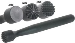 Barstössel, schwarz, glatt