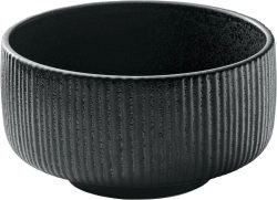 Playground Schüssel Nara Relief; 880 ml, 15x7.8 cm (ØxH); schwarz; 6 Stück / Pack