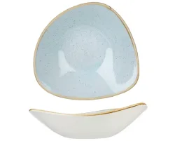 Churchill Bowl Stonecast Duck Egg dreieckig; 370 ml, 18.5 cm (B); hellblau/braun; dreieckig; 12 Stück / Pack