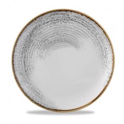 Churchill Teller flach Studio Prints Accents Jasper Grey Coupe; 28.8 cm (Ø); grau/braun; rund; 12 Stück / Pack