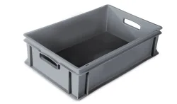 Behälter grau 60x40x17cm Standard Boden u. Wände geschlossen