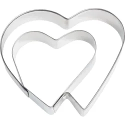 Ausstechform Doppelherz, 6.5cm