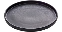 Playground NARA Teller fl Relief schwarz D21cm 0.34lt H2.5cm