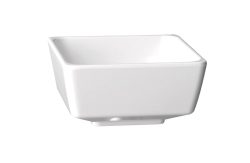 APS Schale FLOAT, Melamin, eckig; 160 ml, 9x9x4.5 cm (LxBxH); weiss; quadratisch