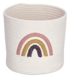 Zeller Aufbewahrungskorb Rainbow weiss