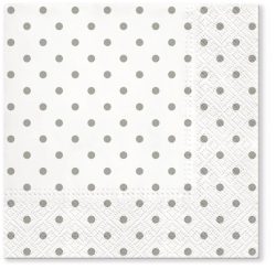 Servietten Lunch 20x Basic Punkte 33x33cm