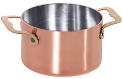Cocotte ø8.5cm aus Kupfer/Edelstahl