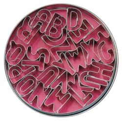 Ausstechformen Buchstaben 2.5cm H: 2 cm Set à 26 Stück