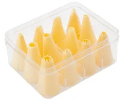 Tüllen Set mit 12 Tüllen Kunststoff in Box