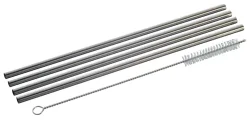 Trinkhalme 4-er Set mit Bürste 21.5cm