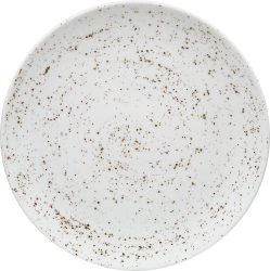 Pottery Unique white Teller flach rund coupe 26cm
