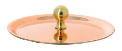 INOCUIVRE Deckel Kupfer/Edelst. D:10cm mit Messinggriff