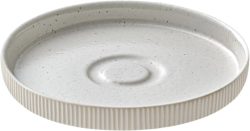 Playground Untertasse Nara Relief; 15x2.5 cm (ØxH); weiss; rund; 6 Stück / Pack