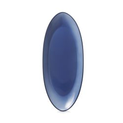 Equinoxe Teller länglich L36cm B16cm cirrusblau