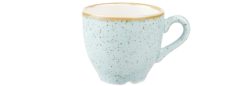Churchill Espresso Tasse Stonecast Duck Egg; 100 ml, 6.5x5.5 cm (ØxH); hellblau/braun; rund; 12 Stück / Pack