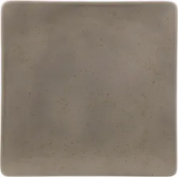 Pottery Unique Lightgrey Teller flach quadratisch coupe 20cm