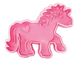 Ausstecher Einhorn 7 cm rosa