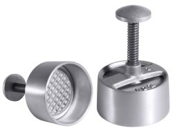 Hackfleischpresse D: 12.5cm H: 4cm - Portionsgrösse 400gr.